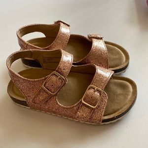 Like new pink glitter sandals